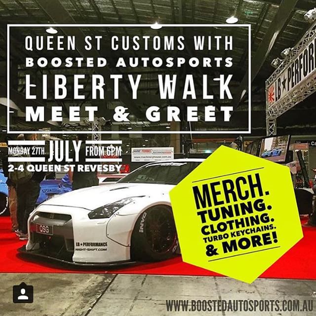 Final LB event in Australia !! See you guys at Queenstcustoms 27th July !