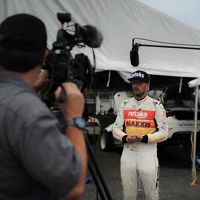 Getting some camera time at #FDNJ for the @formulad TVshow on @cbssports. Loving @adidasmotorsport #climacool race suit. @maxxistires @namelessperformance @retaks_lifestyle #airforcedrift