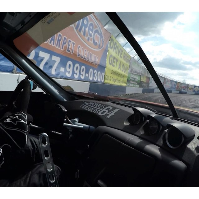 Grip it and rip it! Ride along with me around the longest fastest bank in @formulad! 4th gear floored! #neverlift