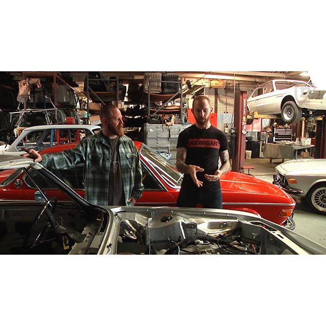 Hanging out with Slick from @coupeking, a shop dedicated to restoring classic @bmw's to a like new finish. Watch as he shows us some of his favorites and what it takes to get them there on this weeks #GarageTours on @networka presented by @valvoline, you can find the link in my profile.