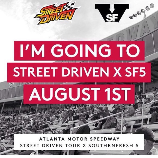 See you all this Saturday at atlanta motor speedway for @streetdriventour hosted by @southrnfresh. Looking forward to driving with my @thehoonigans teammates @chrisforsberg64 and @patgoodin while giving some tandem ride alongs. #RT411 #StreetDrivenTour