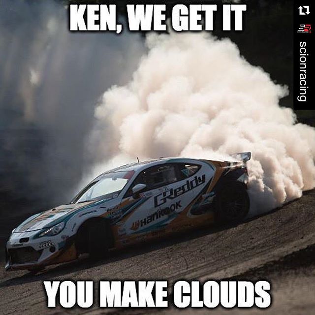 Get ready Texas tire clouds are on their way. #formulad practice starts tomorrow ・・・ #Repost @scionracing This weekend’s #FDTX weather forecast calls for heavy cloud cover courtesy of @kengushi and @hankookusaracing