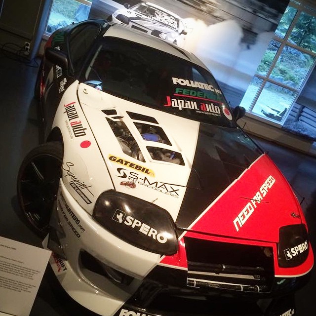 Our old @needforspeed #japanauto Toyota Supra on display at the Norwegian Road Museum (Norsk Vegmuseum)! So cool to see this trusty chariot be acknowledged as a part of Norwegian motorsports history. #holdstumt (Photo: Kaare N. Andersen)