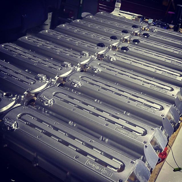 3/4 of ocdworks billet 2jz valve cover batch are nearly completed with 24hr shift. Its looking good.