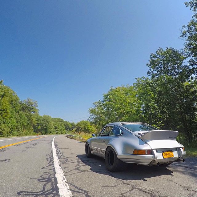 Another shot of @brandonbolling's amazing built 1970 Porsche 911 in the New York countryside. Thanks for tossing me the keys!