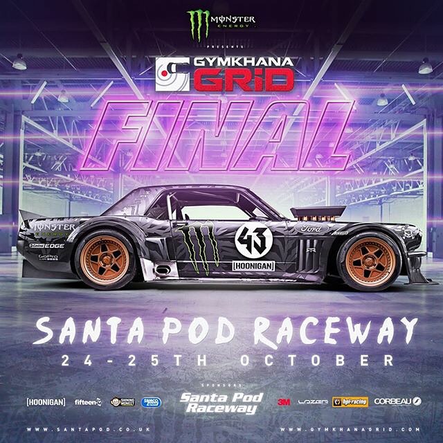 Pumped to announce I will be competing in the @monsterenergy @gymkhanagrid Finals at #santapodraceway driving for @thehoonigans and @kenblock43 in something super rad. More details coming soon. #gymkhana #gymkhanagrid #HOONIGAN #TuerckD