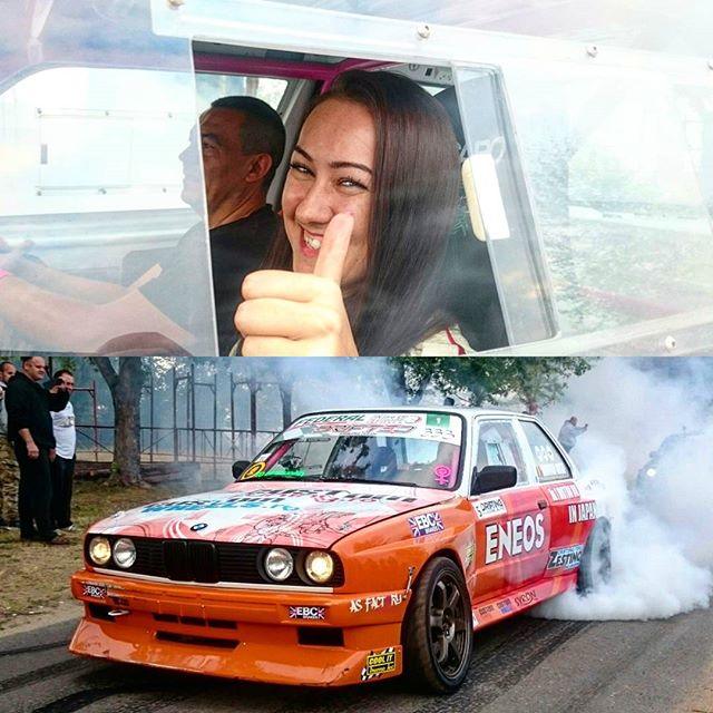 There aren't many drifter girls in Europe but in #trackwood #zestinoeedc we had a pleasure to see driving cuple of them- there's certain smoothness in there driving style not present in men's performance :-) #eedc2015 #Hungary #driftgirl