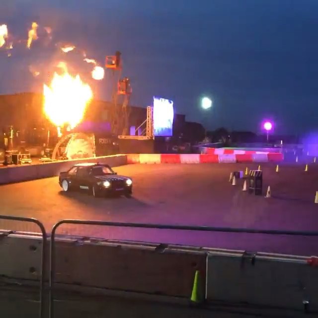 Fireballs, lasers, fireworks, and lots of tire smoke. @gymkhanagrid is one awesome event. Pumped we came through with the win in the RWD final. More episodes coming out this week on @networka. Stay tuned. @thehoonigans  @rjm1995