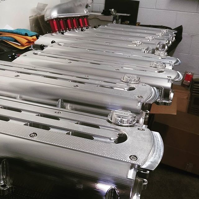 Ocdworks 2jz billet valve cover all 8 of them is prepped and cleaned. Its ready for shipping