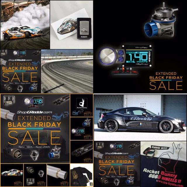 Final few hours of our #ShopGReddy.com [ BLACK FRIDAY SALE ] - don't miss out, offers on GReddy and Rocket Bunny items will be gone soon...