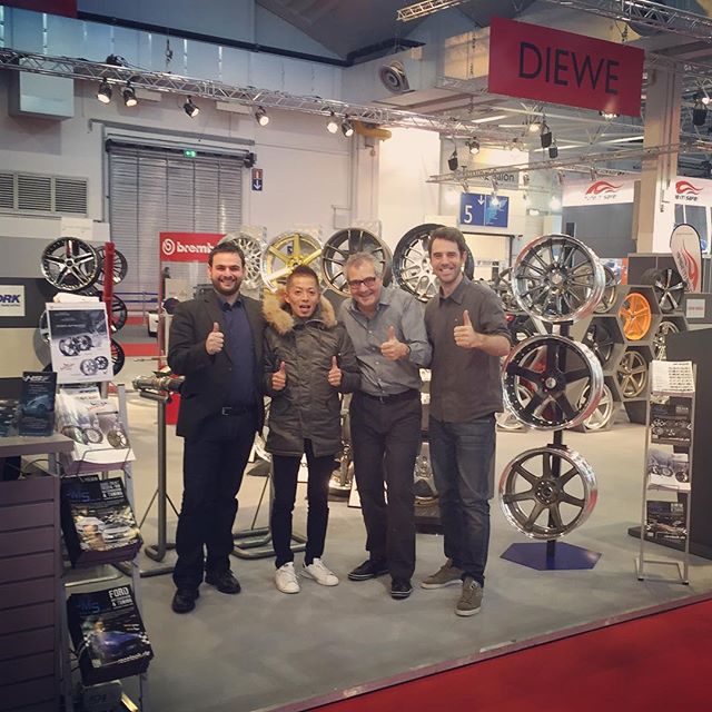 Saying Hi to our Swiss distributor at the Essen Motor Show today! Come and check out our new wheels if you're around!