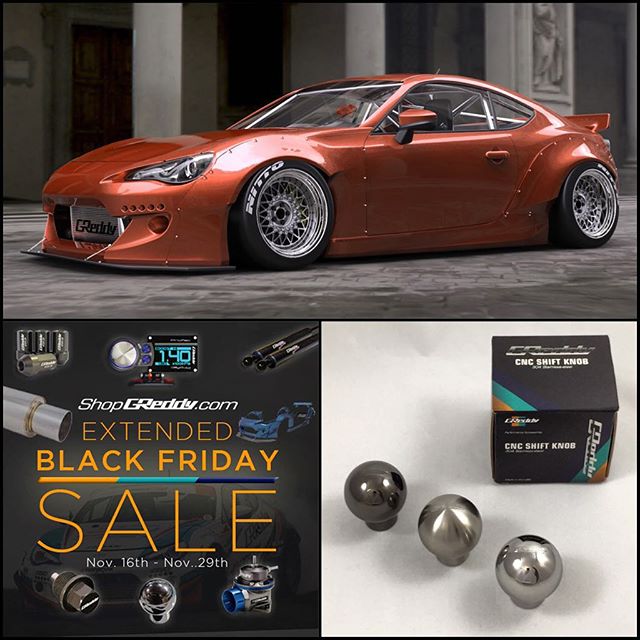 #ShopGReddy.com [ BLACK FRIDAY SALE ] Save on select GReddy and Rocket Bunny items. Perfect for holiday gifts for your favorite auto enthusiasts as well as yourself. Follow our profile for the direct link to our listings >>> @greddyracing