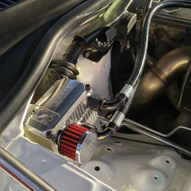 Some car at sema with our billet catch can.