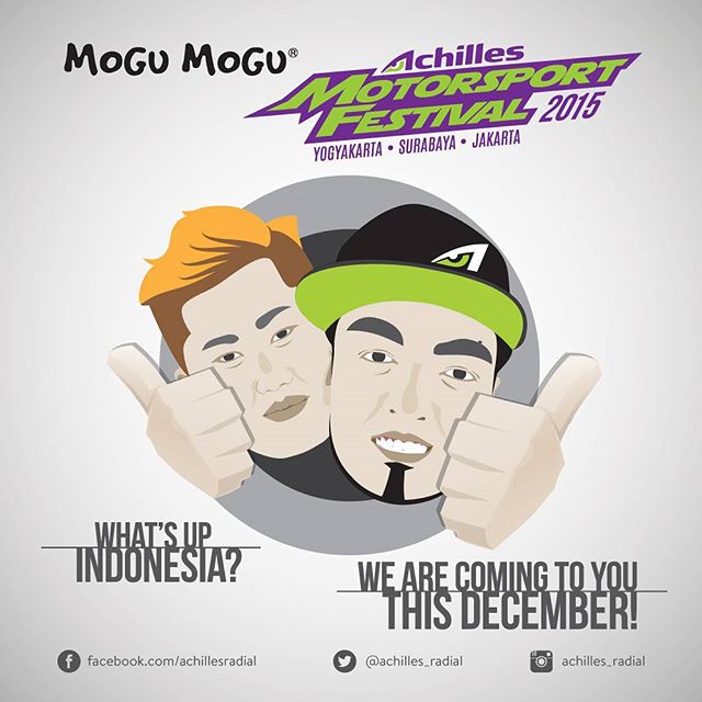 Come see me, @robbienishida and @powervehicles100 compete at the @achilles_radial Motorsports Festival Dec 16 - 19 at Parkir Barat Jiexpo Kemayoran