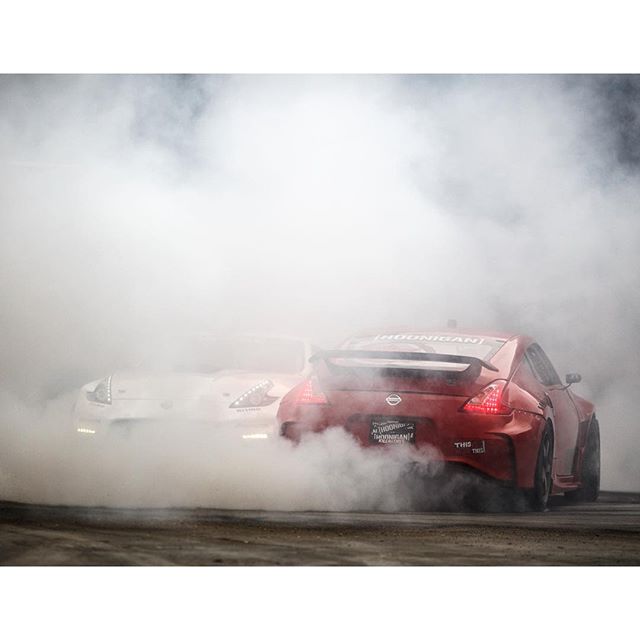 Double donuts are still one of my favorite things to do! Ryan Tuerck and I throwing down in my NISMO 370Z's. : @lusciousy