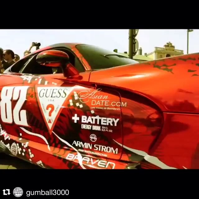 I was very fortune to drive one of the at @gumball3000 earlier this year! Repost from @gumball3000 : Here's the official @Guess X trailer. Only 6 days until you can see the whole thing.