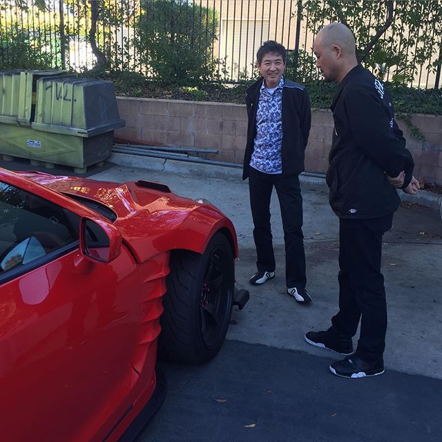#Nissan's Chief GT-R Product Specialist, Hiroshi Tamura checks out one of our GT-R projects on a recent visit to our Irvine, CA