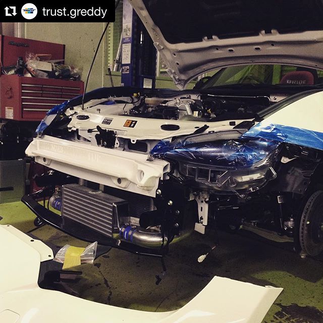 Sneak-peak of a project for the up coming Tokyo Auto Salon on the brand new @trust.greddy Instagram account.