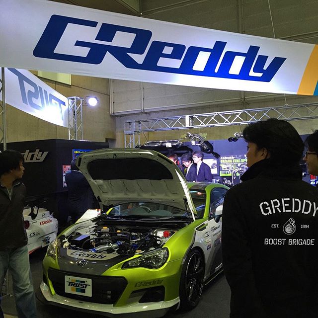 @BOOST_BRIGADE at the booth. GReddy turbocharged project "G" Jacket #shopgreddy.com