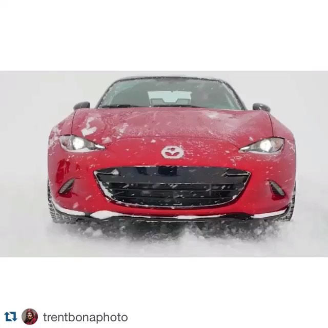 Had a blast sliding around in this @mazdausa MX-5 in some deep pow a couple of days ago!