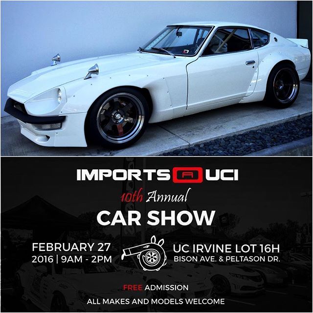 Supporting the local collage students tomorrow. Stop by and visit us at the 10th Annual @importsuci Car Show - Sat., Feb. 27th 9-2 You just might get to see the famous first hand...