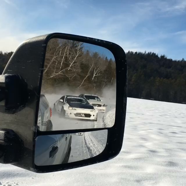 @forest_duplessis driving, @jessewould and @jameskirkham filming from the bed, and @jacobchills catching @ryantuerck and I shredding on the lake in the mirror! Apparently my makes for a pretty good camera car. @nissanusa