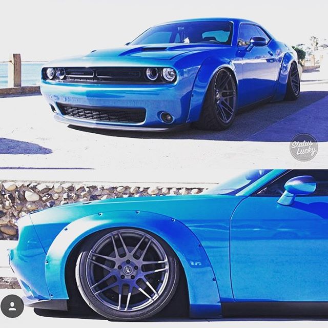 LB WORKS Challenger in USA!! This is American Muscle Car!! No one can match the monster!! Special thanks to @vipmodular_david & @vipmodular & @rsvforged @libertywalkkato