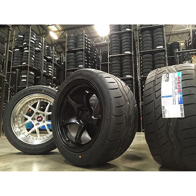 More tires for more testing! Mounting @falkentire RT615Ks on @arkdesignusa R5s and @yoshiharadesign Champions!