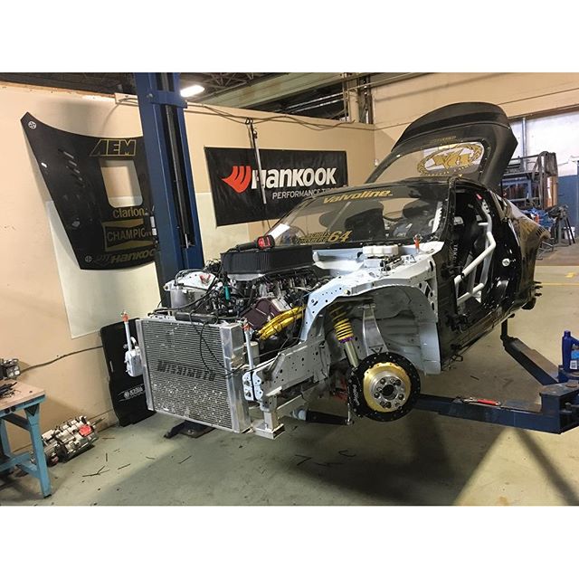 My pro car fired up last night and is just about ready to hit the @mamotorsports dyno for baseline tuning. Then we will reinstall the @seiboncarbon fiber body and hit the track!