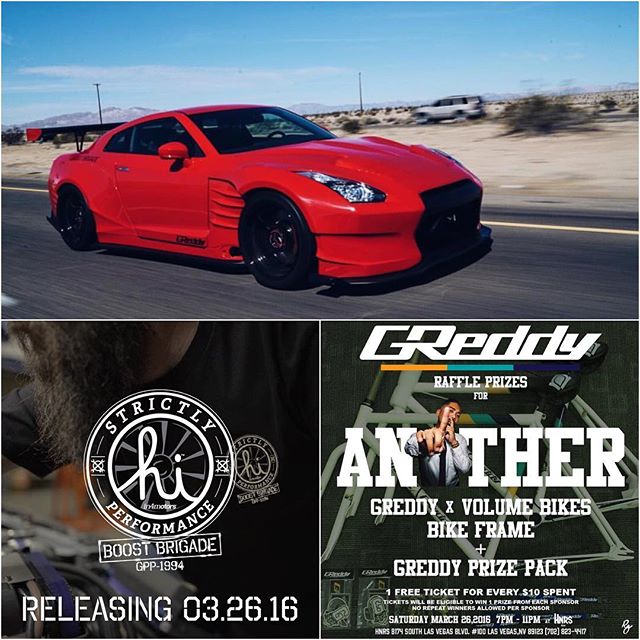 We are taking a road trip today in the GReddy X @BOOST_BRIGADE R35 GT-R to Las Vegas for the @royalorigin #another️meet. Find us at @hnrslv tomorrow for our Spring Preview, raffle give-a-ways and our special @in4mation_ X @boost_brigade collab.  @royalorigin @nguminh