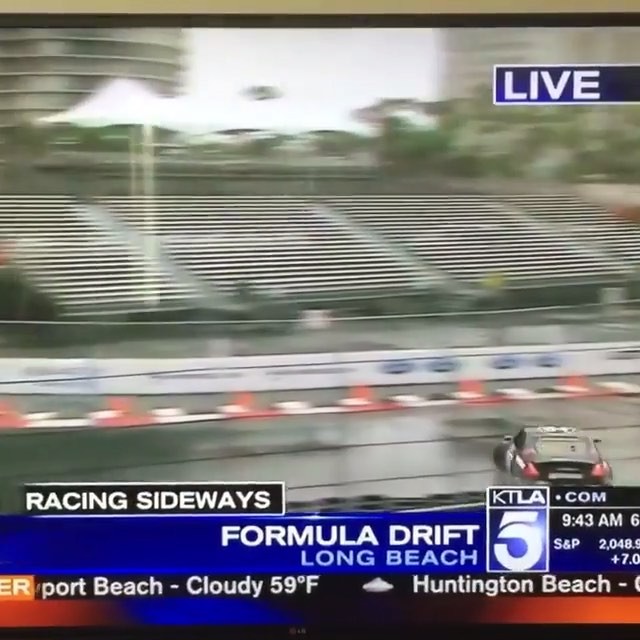 @formulad was doing a live segment first thing this morning and they needed a volunteer to go first so I jumped in and ended up looking like an idiot on the morning news! Hahaha I'm glad FD made the decision to give us more more practice instead of qualifying blindly on a wet oily parking lot. Qualifying would have been terrible! There is still rain scheduled for tomorrow but the extra practice will make for a better show and they can give the fans a full field to start! See you then!