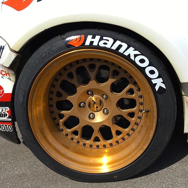 Fresh @hankookusa RS3's about to turn and burn here at @formulad media day.