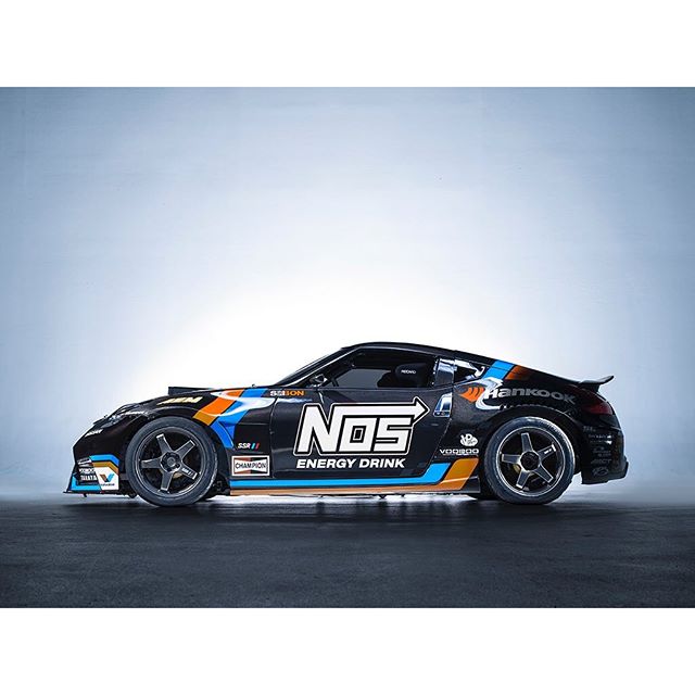 Here it is! My 2016 @nosenergydrink @hankookusaracing @nissan 370Z! I loved the throwback theme from last year so we revamped it for 2016. @thehoonigans setup a killer photo shoot for the whole team! See you at Long Beach! : @tony_harmer