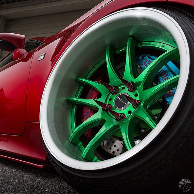 WORK Emotion CR2P 18inch, special finish color center disc and brushed rim on @326power_japan Lexus RC