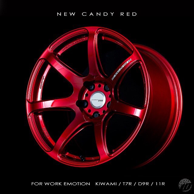 New special color Candy Red available now for the WORK Emotion CR Kiwami / T7R / D9R / 11R