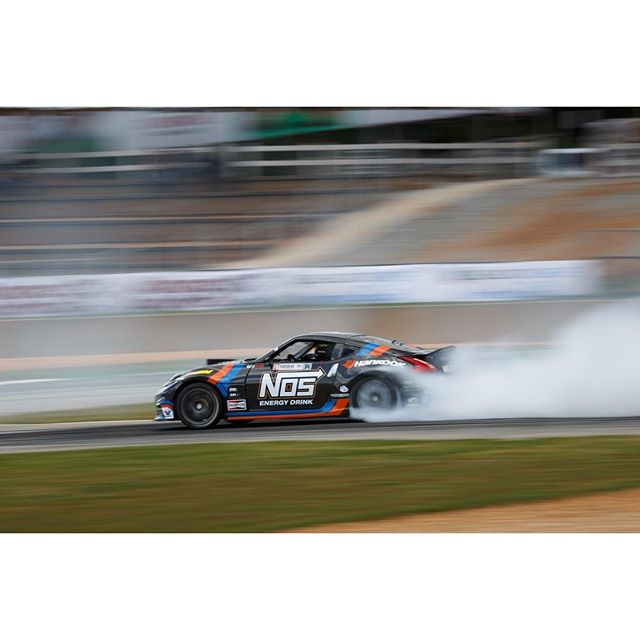 Panning at its finest. Ready for dry conditions and warp speed today! @nosenergydrink @hankookusaracing @nissanusa : @larry_chen_foto