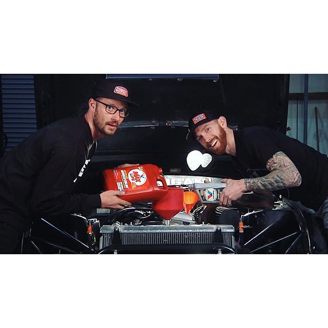 The latest and greatest episode of is here. Coming to you a week early for your viewing pleasure. I'm over here just hoping I get the @valvoline pour right while @chrisforsberg64 is nailing it. Hit the link in my profile for all the shenanigans. @networka