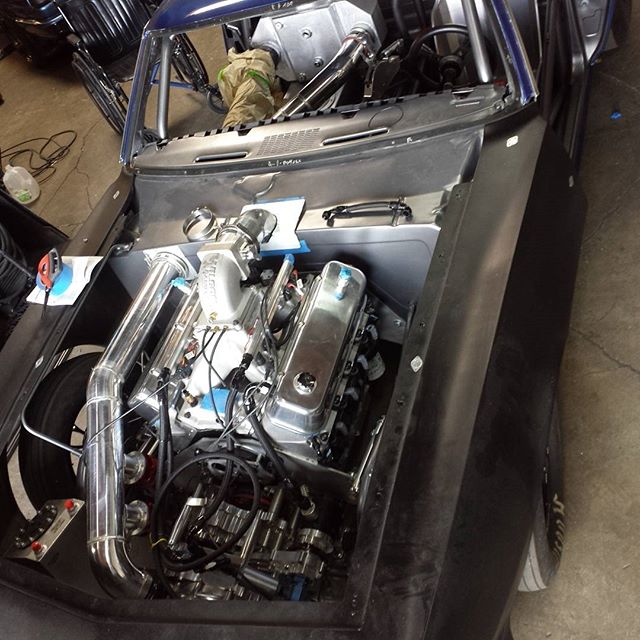 This big block Chevy engine makes the 4-inch intercooler piping look small. #10.5outlaw