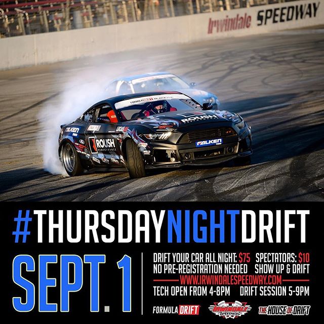 Join us this Thursday night for GO “SLIDEWAYS” at IRWINDALE Speedway September 1, 2016