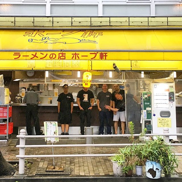 Nothing like a little stand up Tokyo Soul Ramen joint in a typhoon at 8am after a long night. How's Haneda @jaroddeanda?