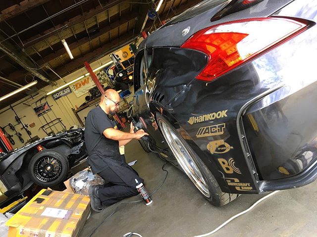 @n2ones dropped by the shop to give both of my SEMA display cars a deep cleaning so they look 100% for the show! Thanks for the help!