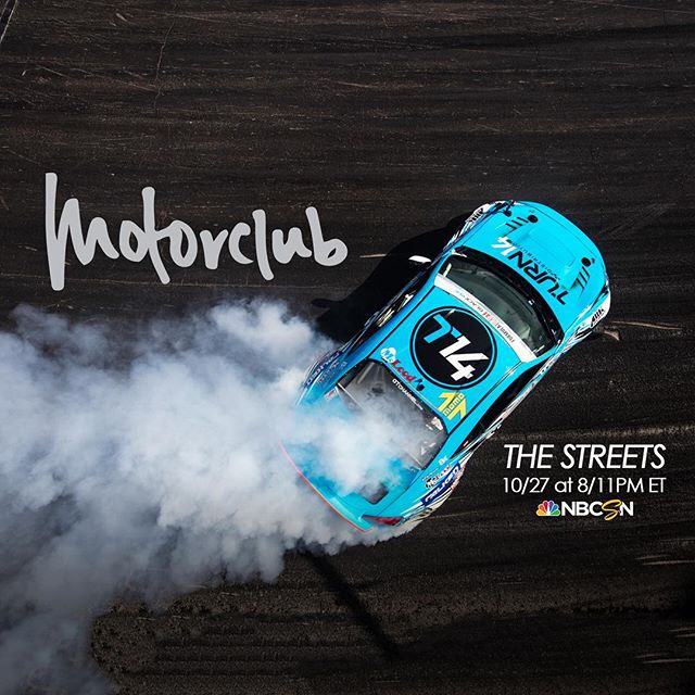 Excited to see tomorrow's episode on @motorclubshow on NBC Sports.  Check it out and let me know what you think 8/11pm ET Thursday |