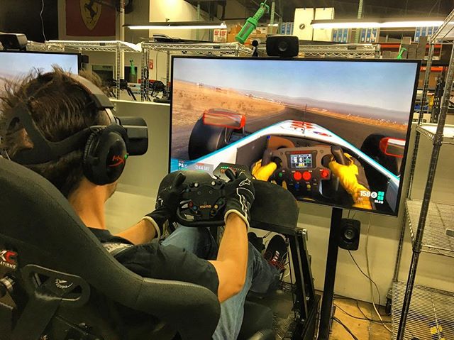 These VR rigs for are out of control. I cannot believe how far the technology has come since I was racing simulators back in high school! @donutmedia