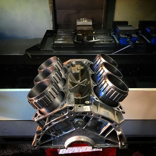 Today I stopped by @goldeneaglemfg to see the beginning stages of my new engine as they machine it out for their unique cylinder sleeves. This new block will be capable of holding more horsepower than we plan to produce.
You might wonder why would someone change power plants after winning another championship... I am always down for a new challenge and with the recent developments in the world of forced induction, I feel comfortable moving to the @nissan VQ engine in my Formula Drift program.
I have never run the VQ engine in Formula Drift and I was the first person to put a V8 into a chassis that did not come with one from the factory.