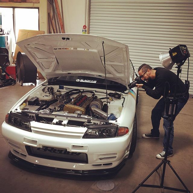 @superstreet feature shoot today for the GReddy @BOOST_BRIGADE R32 project.