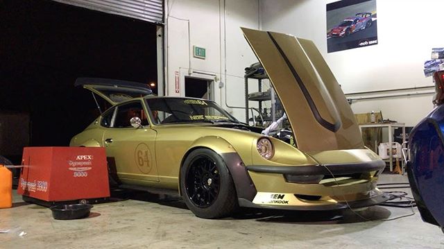 Listen to this thing!!! The @ocdworks compressor mod makes this @tialsport turbo scream! The Datsun is now 100% and making around 500hp at the engine thanks to @racetune!