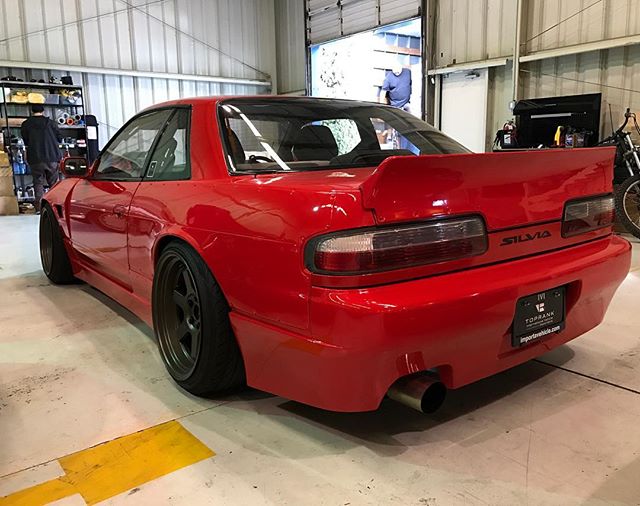 Visiting my friends at @importavehicle_ivi and I saw this cool RHD S13 for sale.  Merry Christmas to me!?🤔