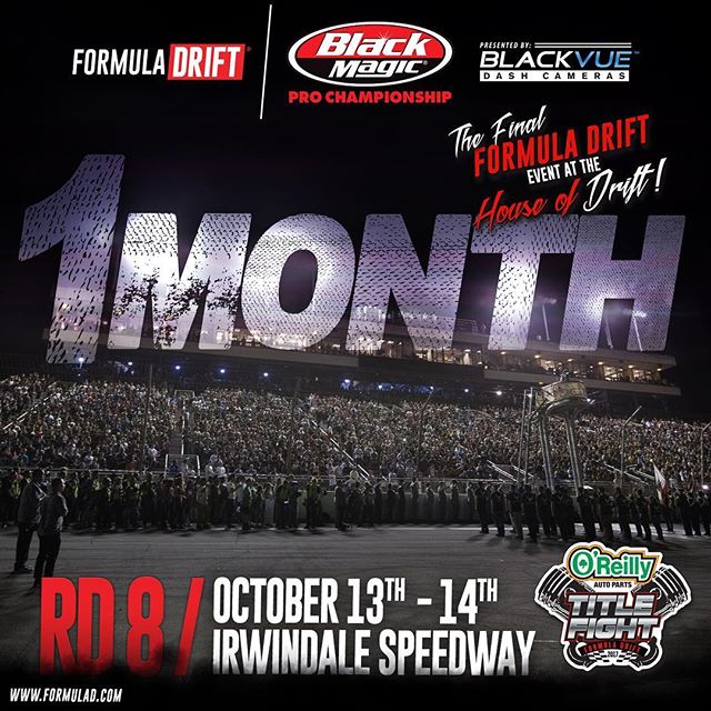 1 month away till the @oreillyautoparts Round 8 "Title Fight" at @irwindale_event_center