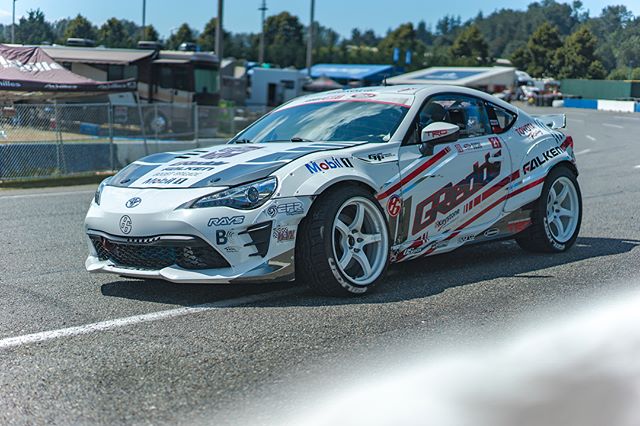 Game day here at Evergreen Speedway! The @greddyperformance @toyotaracing @falkentire is ready for some tandem battles! : @akitakuya @kengushi