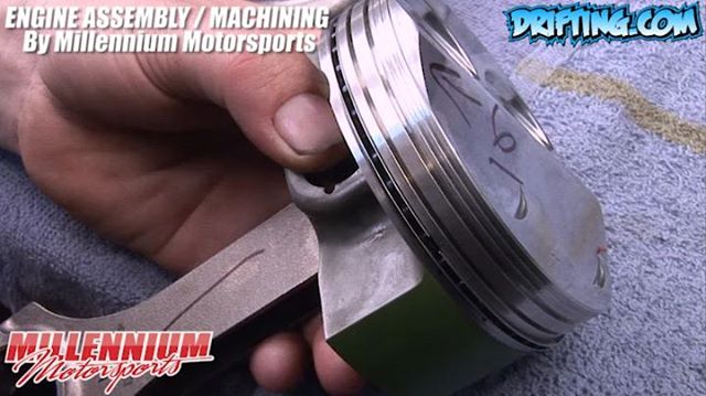 350Z Engine Rebuild VQ35DE - Piston Ring Tips